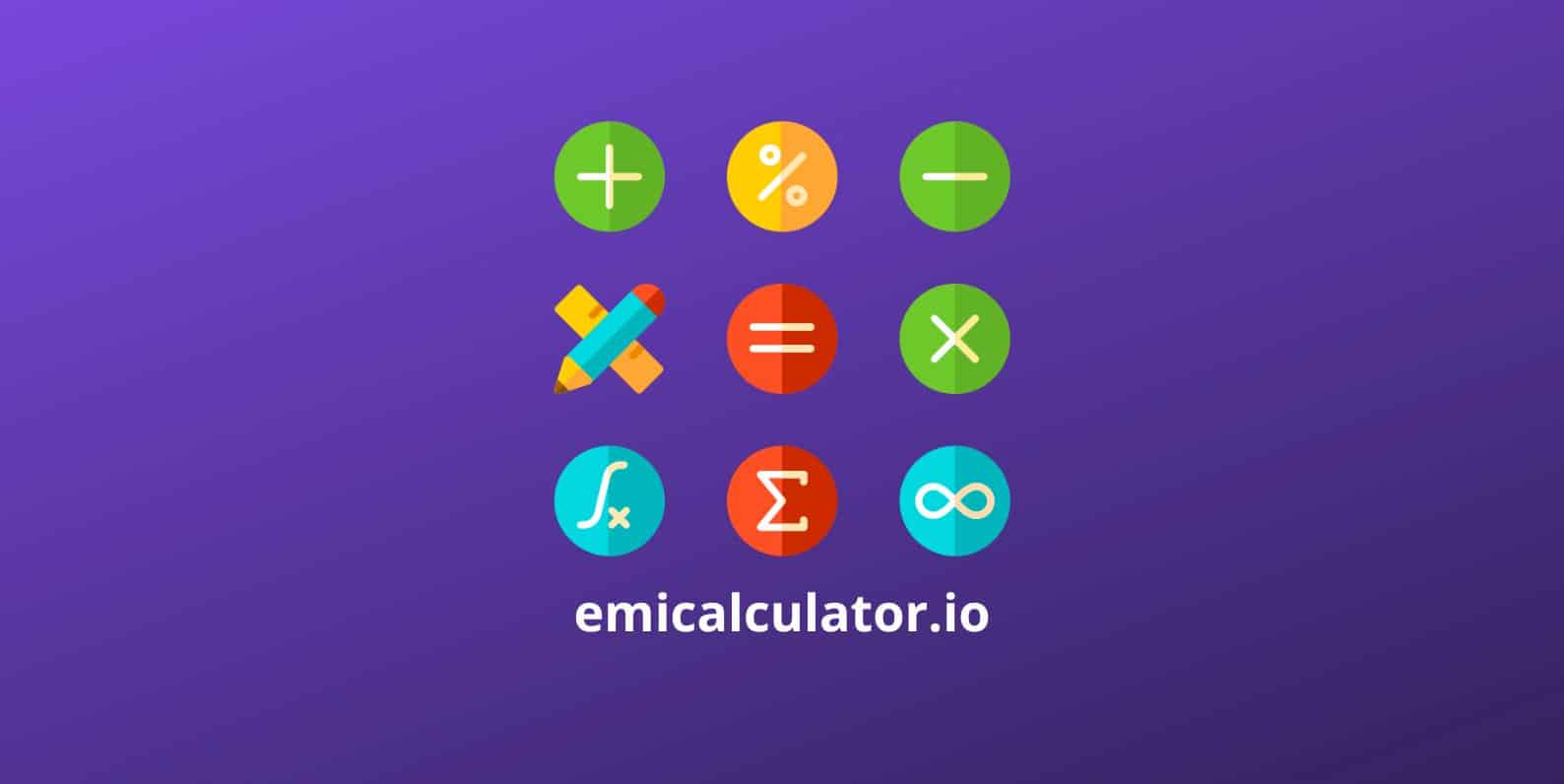 Online EMI Calculator to calculate Loan EMIs for free